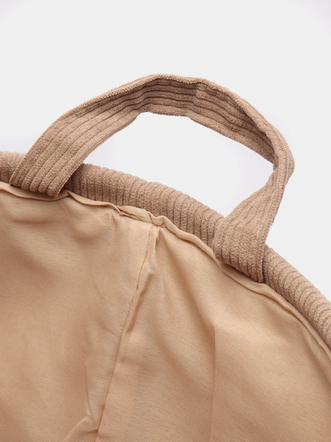 Вельветовая корзина для белья DeNASTIA, 36 х 45 см, бежевый