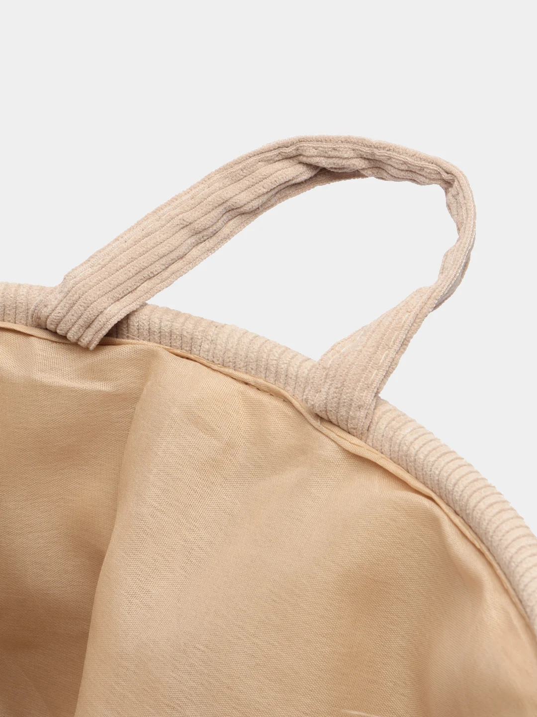 Вельветовая корзина для белья DeNASTIA, 36 х 45 см, молочный