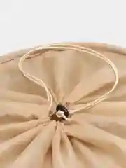 Вельветовая корзина для белья DeNASTIA, 36 х 45 см, молочный