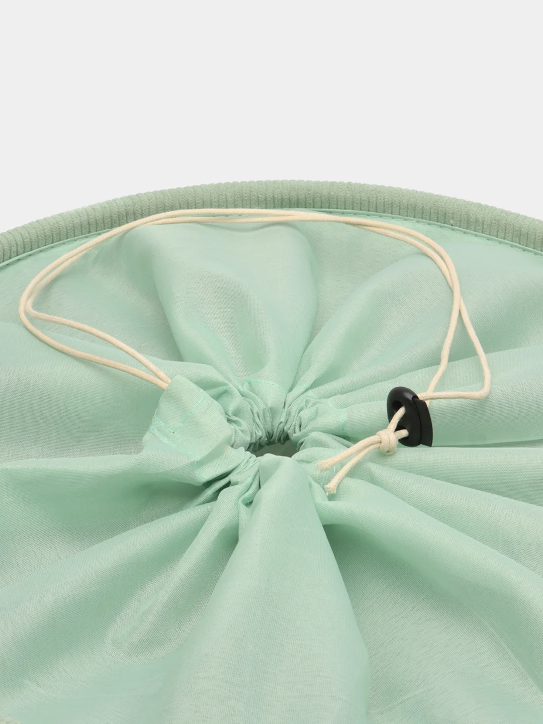 Вельветовая корзина для белья DeNASTIA, 36 х 45 см, зелёный