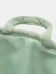 Вельветовая корзина для белья DeNASTIA, 36 х 45 см, зелёный