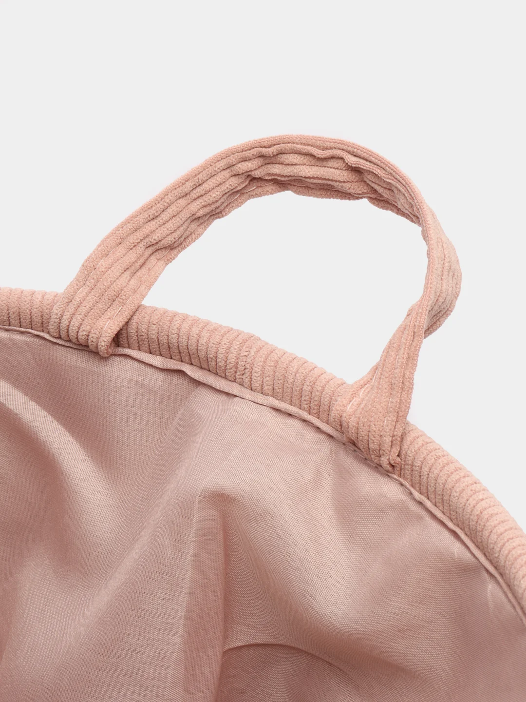 Вельветовая корзина для белья DeNASTIA, 36 х 45 см, розовый