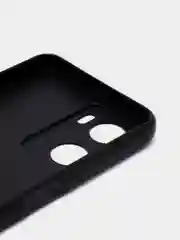 Чехол для OPPO A57s силиконовый, черный, матовый, с защитой камеры