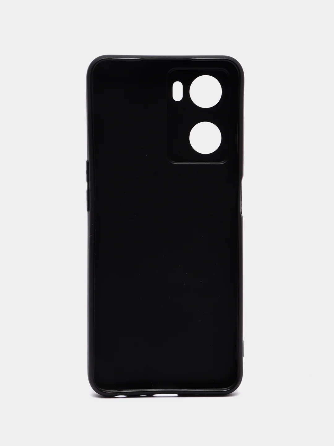 Чехол для OPPO A57s силиконовый, черный, матовый, с защитой камеры