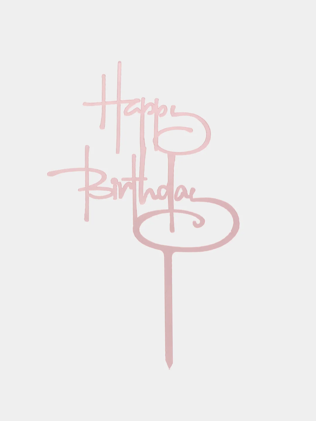 Пудровый топпер для торта Happy Birthday