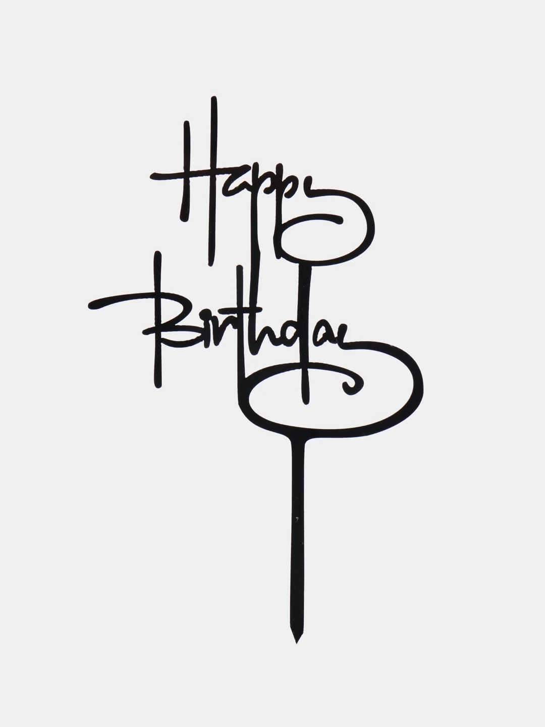 Шоколадный топпер для торта Happy Birthday