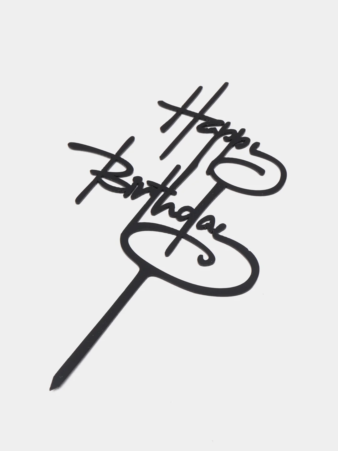 Шоколадный топпер для торта Happy Birthday