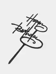 Шоколадный топпер для торта Happy Birthday
