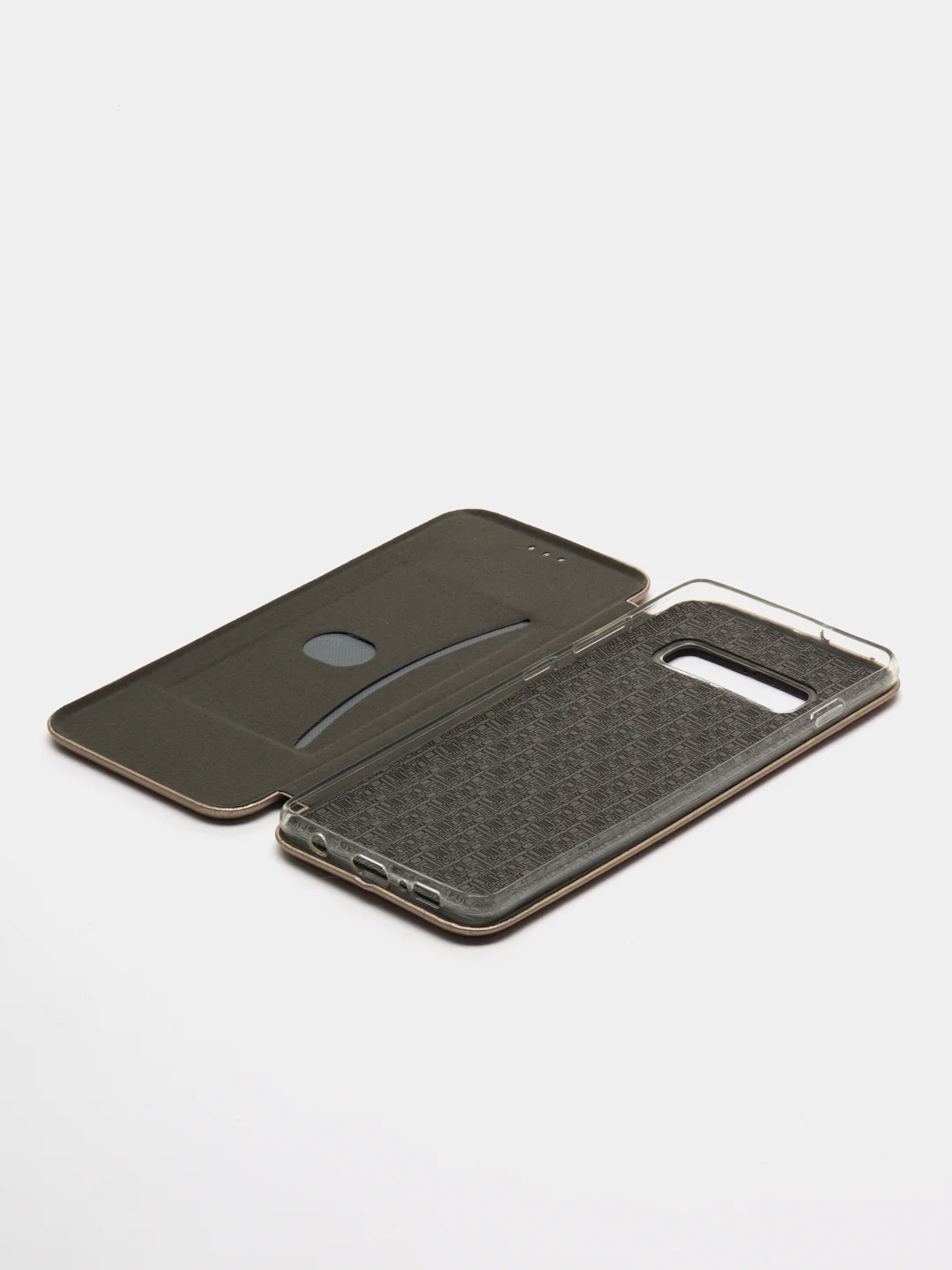 Золотой чехол-книжка Samsung S10 Plus