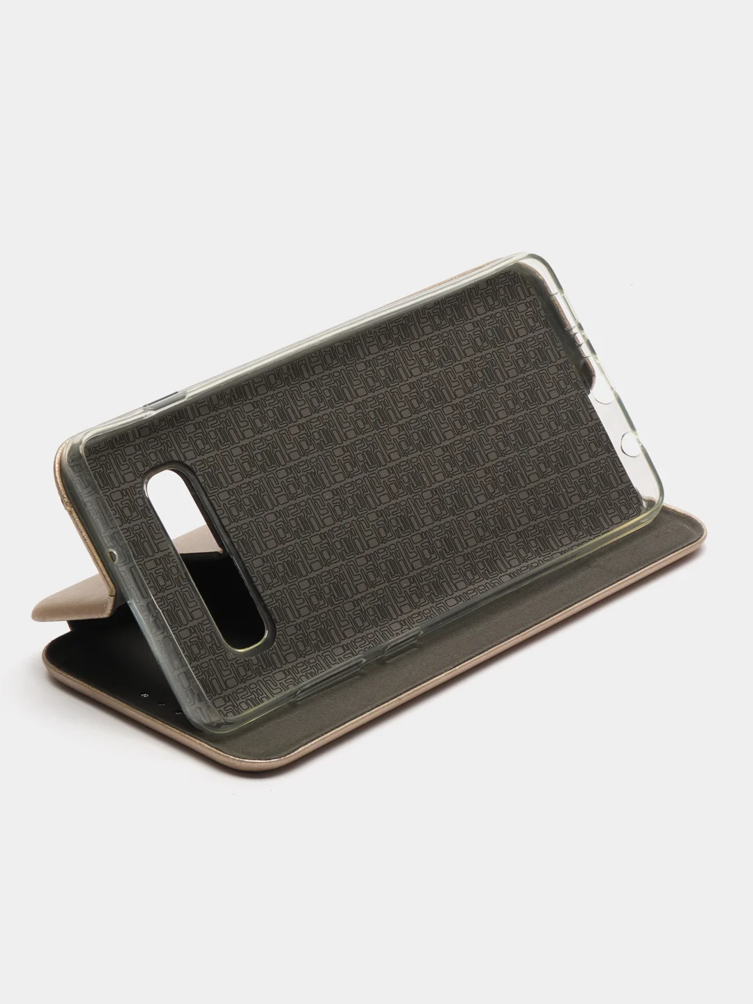 Золотой чехол-книжка Samsung S10 Plus