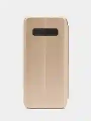 Золотой чехол-книжка Samsung S10 Plus
