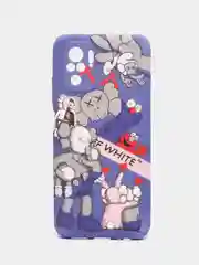 Синий чехол для Xiaomi Redmi Note 10/Note 10S с рисунком