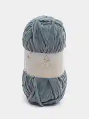 Тёмно-серый пряжа плюшевая Wolans Bunny Baby (Воланс Банни Бэби), 100% полиэстер, 120 м, 100 г