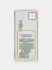 Желтый чехол Samsung Galaxy A22s / A22 5G, прозрачный с карманом для карты, с рисунком