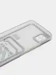Угольный чехол Samsung Galaxy A22s / A22 5G, прозрачный с карманом для карты, с рисунком
