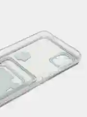 Темно-синий чехол Samsung Galaxy A22s / A22 5G, прозрачный с карманом для карты, с рисунком