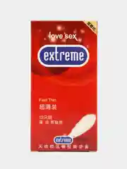 Алый презервативы Extreme тонкие, с различными эффектами и рельефом, латекс, 10-12 штук