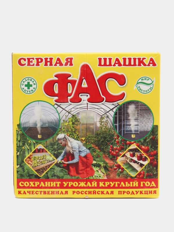 Серная шашка Фас, Агровит Стандартная, треугольная, 300гр