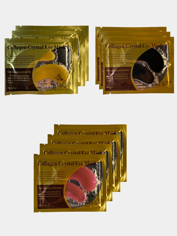 Патчи коллагеновые для глаз Collagen Crystal Eye Mask, 3 вида