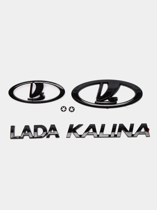 Комплект Black Edition, шильдики крышки багажника и решетки радиатора Лада Калина 1