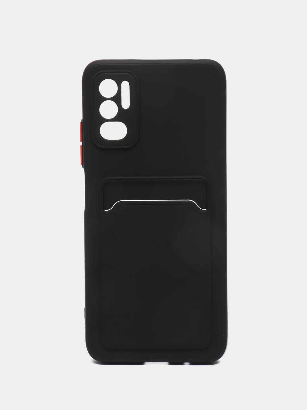 Черный чехол для Xiaomi Poco M3 Pro / Note 10T / Поко М3 Про / Нот 10Т, с карманом для карт