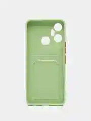 Лесной зеленый чехол для Infinix Smart 6 Plus, с карманом для карт (Смарт 6 Плюс)