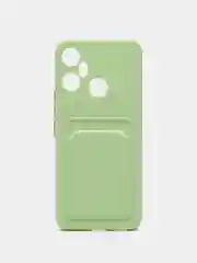 Лесной зеленый чехол для Infinix Smart 6 Plus, с карманом для карт (Смарт 6 Плюс)