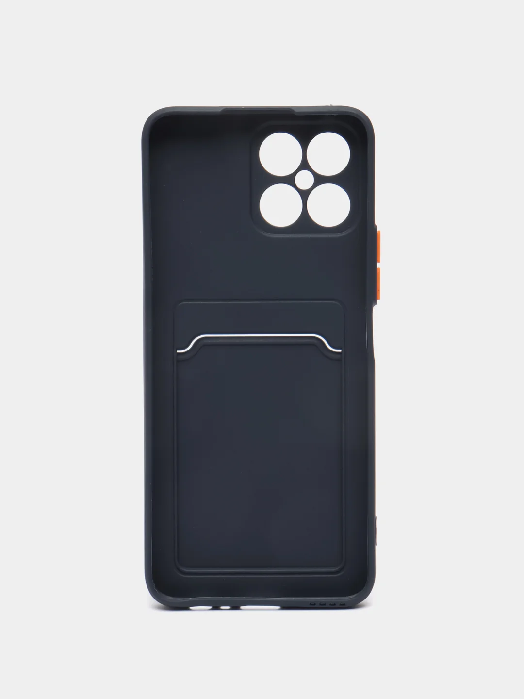 Морской силиконовый чехол для Honor X8 4G (Хонор Х8 4г / Икс 8), с карманом для карт, прозрачный