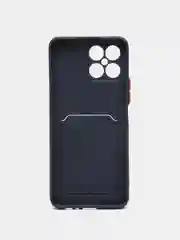 Морской силиконовый чехол для Honor X8 4G (Хонор Х8 4г / Икс 8), с карманом для карт, прозрачный