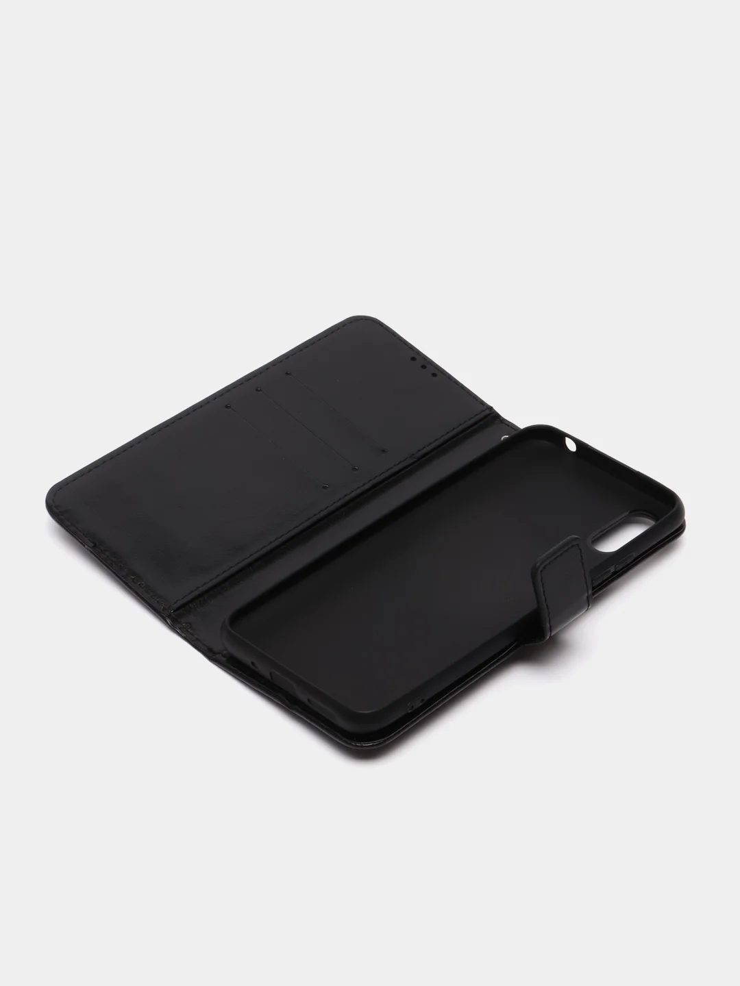 Черный чехол-книжка с магнитной застежкой для Xiaomi Redmi 9A, Сяоми Редми 9А