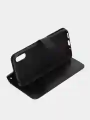Черный чехол-книжка с магнитной застежкой для Xiaomi Redmi 9A, Сяоми Редми 9А