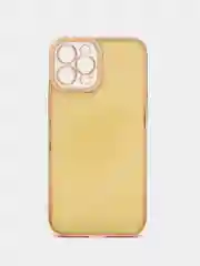 Золотой чехол для iPhone 12, 13, 14, Pro, Max, с защитой камеры, блестящий