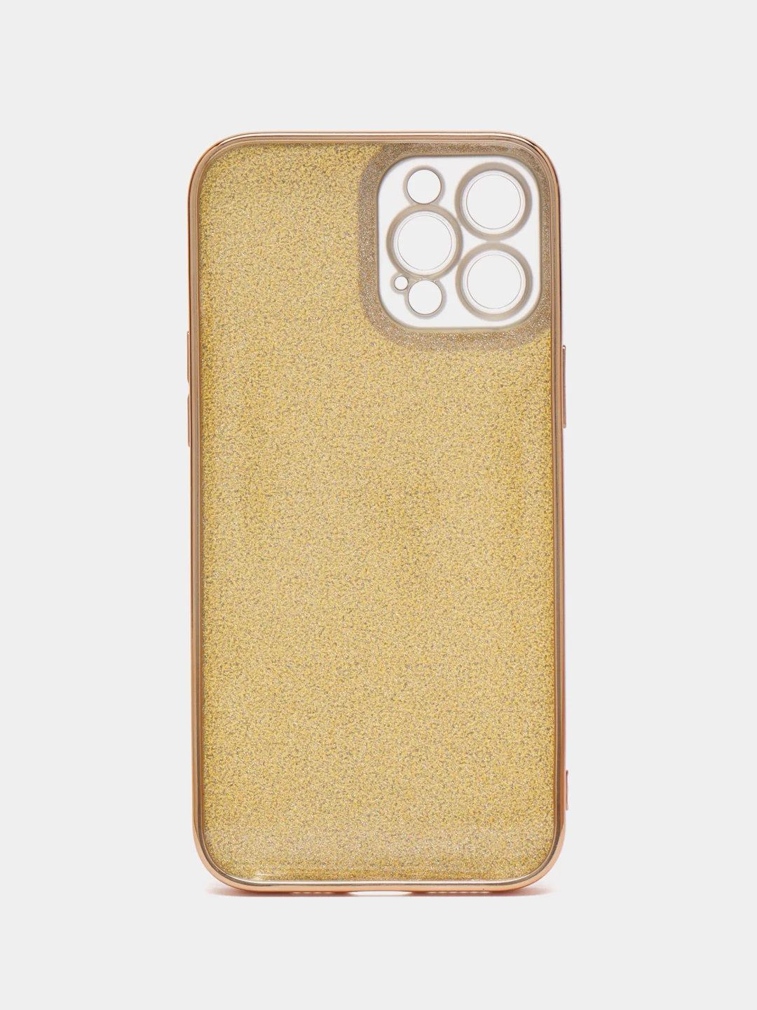 Золотой чехол для iPhone 12, 13, 14, Pro, Max, с защитой камеры, блестящий