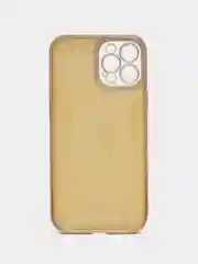 Золотой чехол для iPhone 12, 13, 14, Pro, Max, с защитой камеры, блестящий
