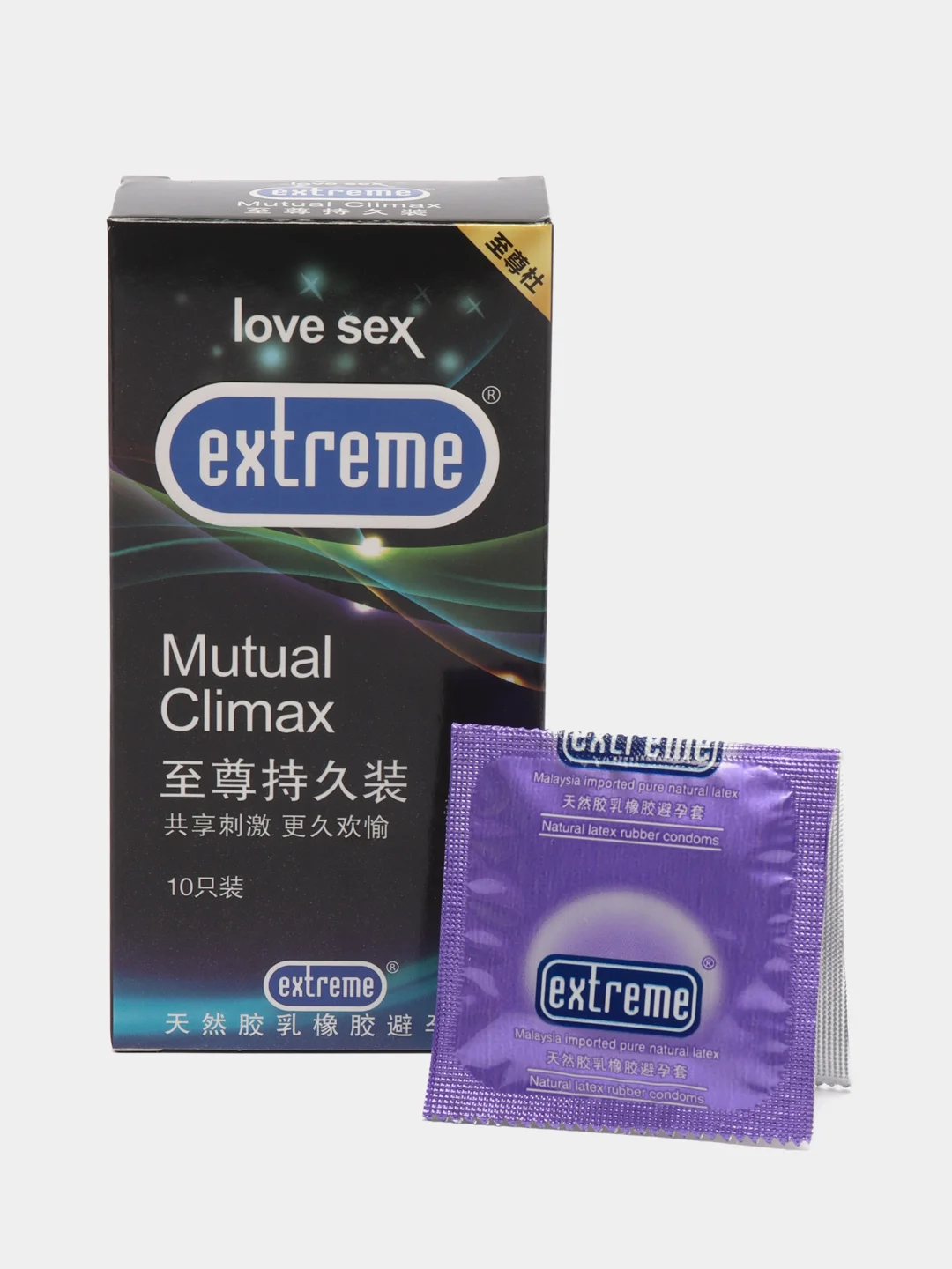 Мятный презервативы Extreme тонкие, с различными эффектами и рельефом, латекс, 10-12 штук