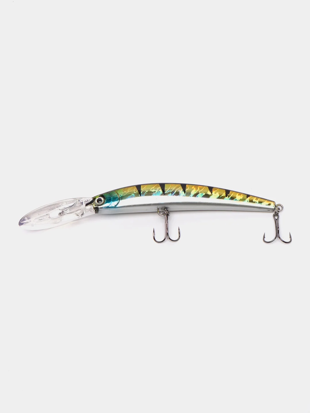 Желтый воблер CRYSTAL 3D DIVER JOINTED  PRISM FINISH