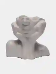 Серый фигурка из гипса