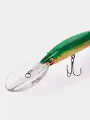 Зеленый воблер CRYSTAL 3D DIVER JOINTED  PRISM FINISH