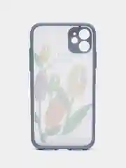 Аметистовый чехол на Айфон (iPhone) 11, XR, 7, 8 Plus, SE, 12, 13, 14, 15 Pro Max, пластиковый