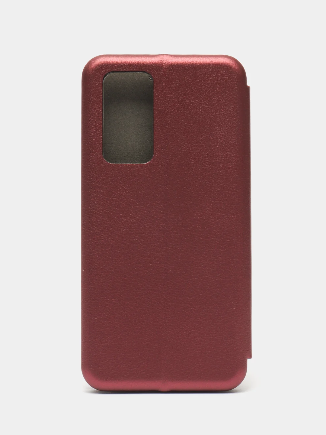 Бордовый чехол-книжка для Huawei P40, P 40, экокожа