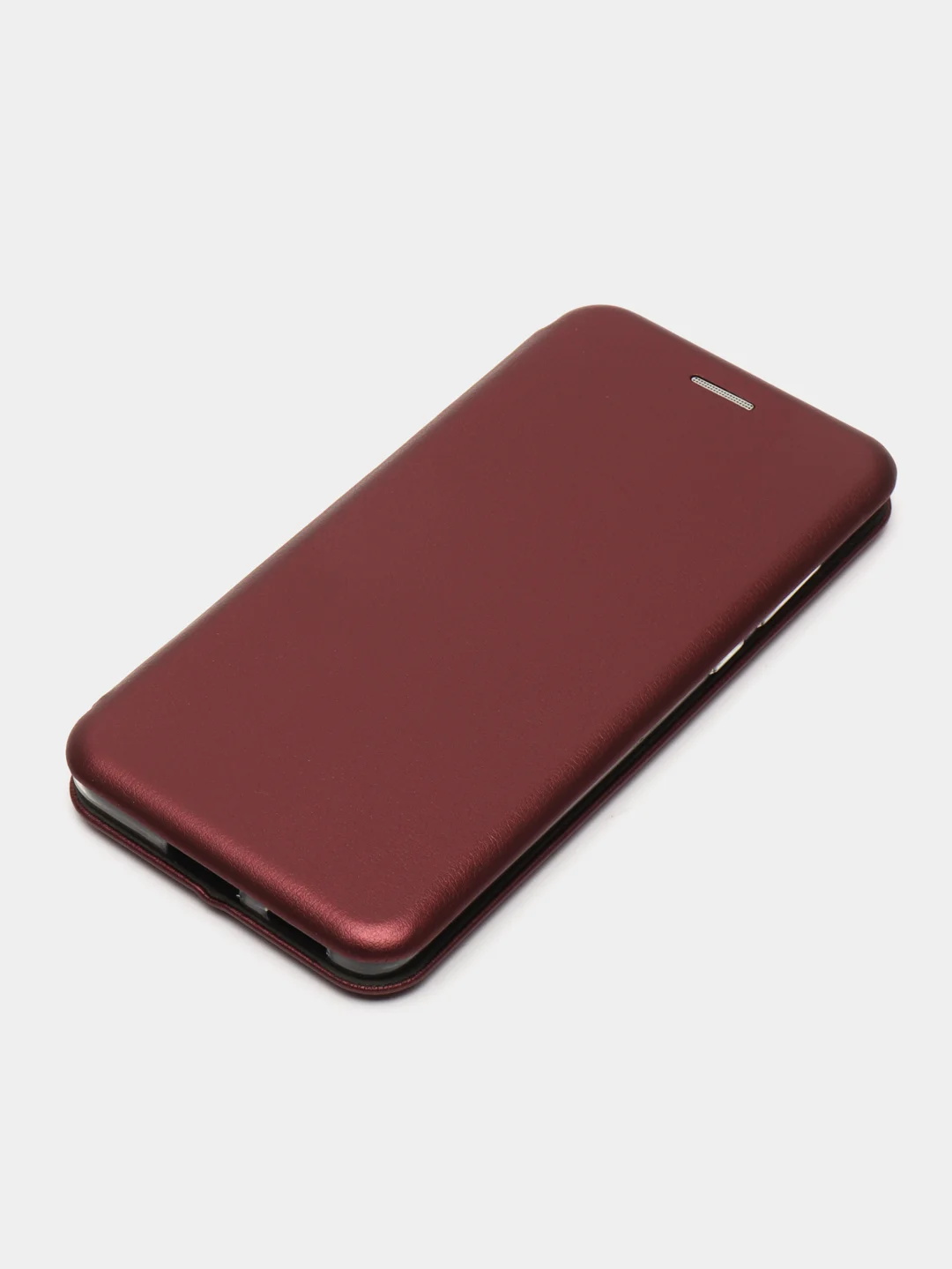 Бордовый чехол-книжка для Huawei P40, P 40, экокожа