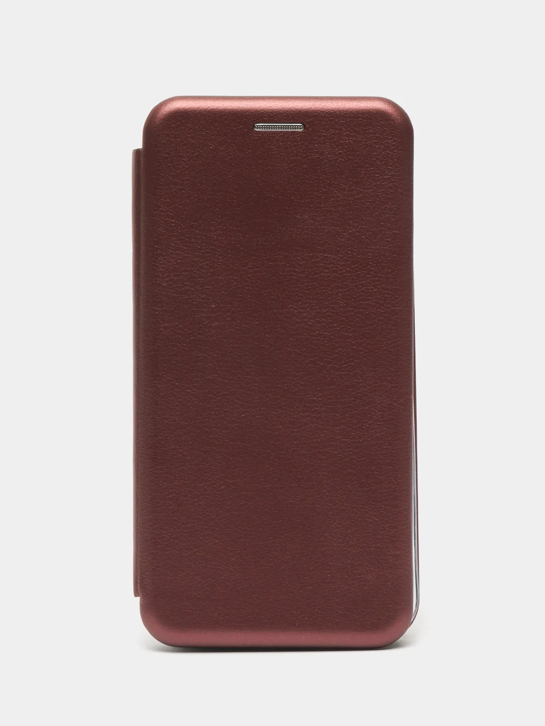 Бордовый чехол-книжка для Samsung Galaxy J6, Самсунг J 6, экокожа