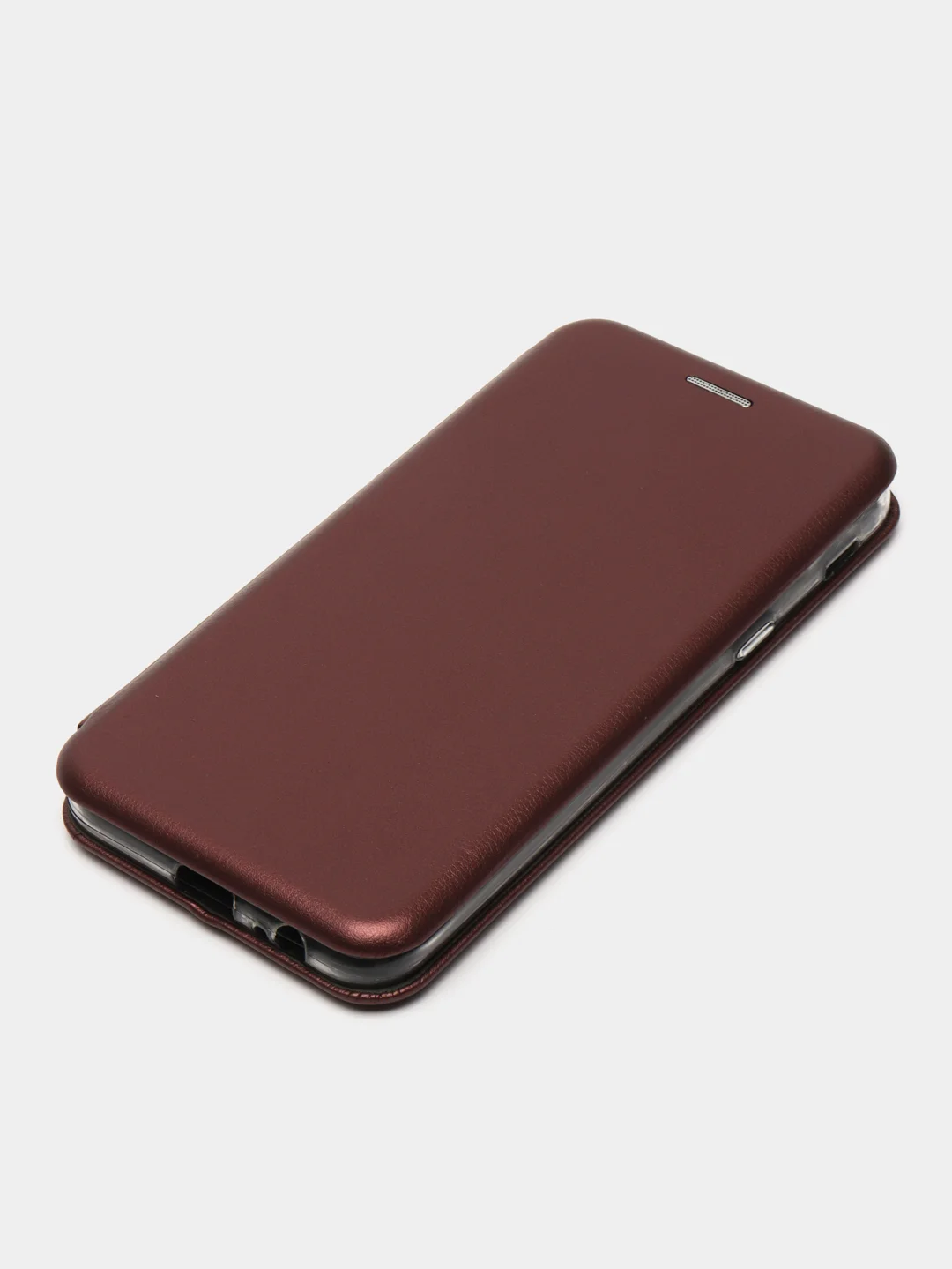 Бордовый чехол-книжка для Samsung Galaxy J6, Самсунг J 6, экокожа
