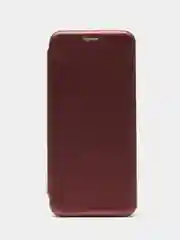 Бордовый чехол-книжка для Xiaomi Redmi Note 10 / Note10 / Сяоми редми ноте 10