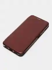 Бордовый чехол-книжка для Xiaomi Redmi Note 10 / Note10 / Сяоми редми ноте 10