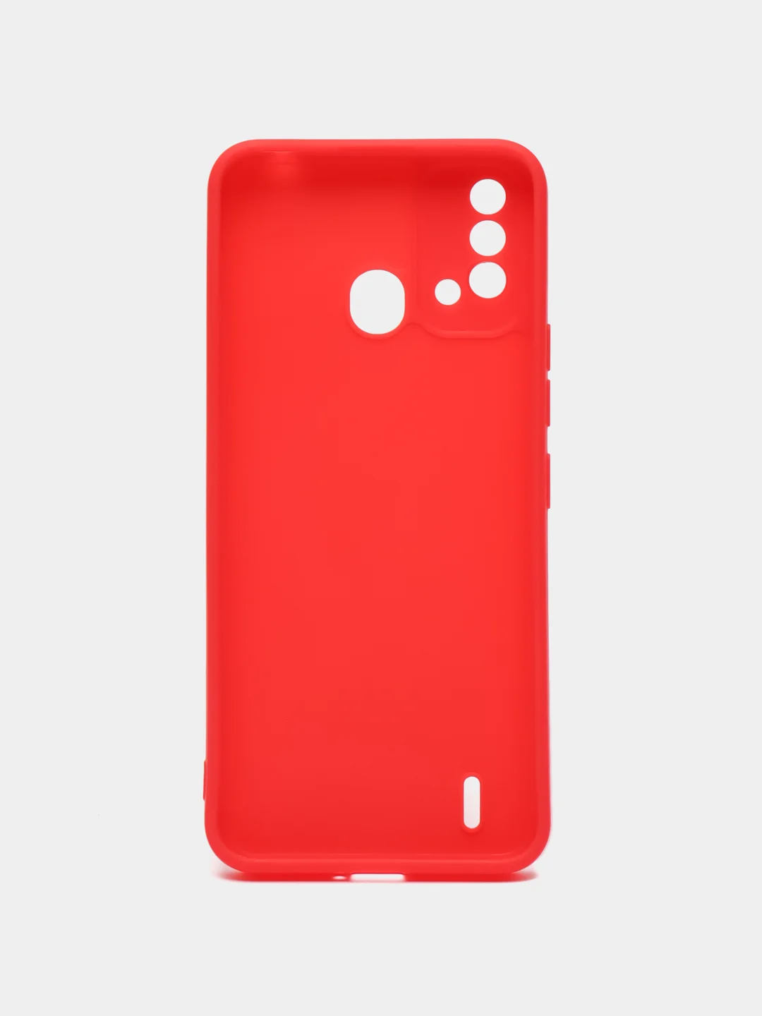 Красный силиконовый чехол для Itel Vision 2S (Ител Вижен 2С), силиконовый