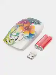 Белый мышь беспроводная с принтом Smartbuy SBM-327AG