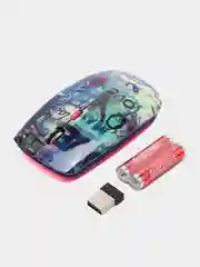 Синий мышь беспроводная с принтом Smartbuy SBM-327AG