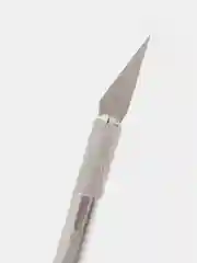 Серебряный канцелярский нож-скальпель, 5 сменных лезвий
