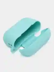 Бирюзовый чехол для наушников AirPods Pro 2, силиконовый, с карабином